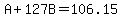 A%2B127B=106.15