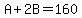 A%2B2B=160