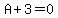 A%2B3=0