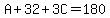 A%2B32%2B3C=180