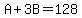 A%2B3B=128