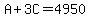 A%2B3C=4950