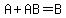 A%2BAB=B