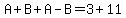 A%2BB%2BA-B=3%2B11