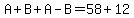 A%2BB%2BA-B=58%2B12