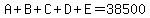 A%2BB%2BC%2BD%2BE=38500