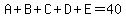 A%2BB%2BC%2BD%2BE=40