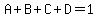 A%2BB%2BC%2BD=1