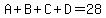 A%2BB%2BC%2BD=28