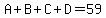 A%2BB%2BC%2BD=59