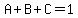 A%2BB%2BC=1