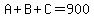 A%2BB%2BC=900