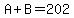 A%2BB=202