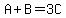 A%2BB=3C