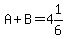 A%2BB=4%261%2F6