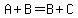 A%2BB=B%2BC