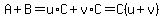 A%2BB=u%2AC%2Bv%2AC=C%28u%2Bv%29
