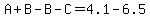 A%2BB-B-C=4.1-6.5