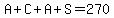 A%2BC%2BA%2BS=270