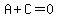 A%2BC=0