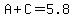 A%2BC=5.8