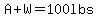 A%2BW=100lbs