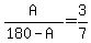 A%2F%28180-A%29+=+3%2F7