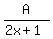 A%2F%282x%2B1%29