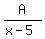 A%2F%28x-5%29