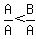 A%2FA%3CB%2FA