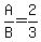 A%2FB=2%2F3