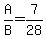 A%2FB=7%2F28