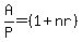 A%2FP=%281%2Bnr%29