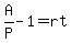 A%2FP+-1+=+rt