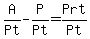 A%2FPt+-P%2FPt+=+Prt%2FPt+