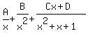 A%2Fx%2BB%2Fx%5E2%2B%28Cx%2BD%29%2F%28x%5E2%2Bx%2B1%29