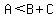 A%3CB%2BC