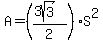 A=%28%283sqrt%283%29%29%2F2%29%2AS%5E2