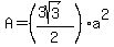 A=%28%283sqrt%283%29%29%2F2%29a%5E2