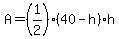 A=%281%2F2%29%2840-h%29h