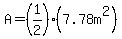 A=%281%2F2%29%287.78m%5E2%29