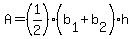 A=%281%2F2%29%28b%5B1%5D%2Bb%5B2%5D%29h