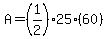 A=%281%2F2%2925%2860%29