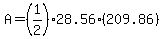 A=%281%2F2%2928.56%28209.86%29