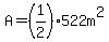 A=%281%2F2%29522m%5E2