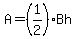 A=%281%2F2%29Bh