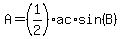 A=%281%2F2%29ac%2Asin%28B%29