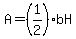 A=%281%2F2%29bH