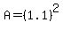 A=%281.1%29%5E2