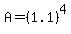A=%281.1%29%5E4